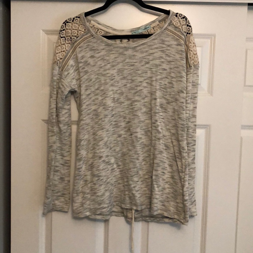 Maurice’s Lace Detail & Lace up back Sweatshirt